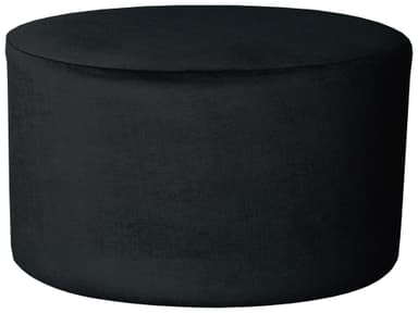 NORMAN black pouf large