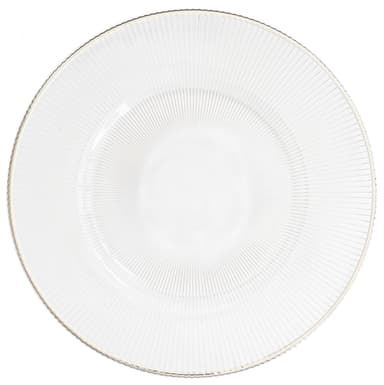NEW! CABALLE silver rim charger plate