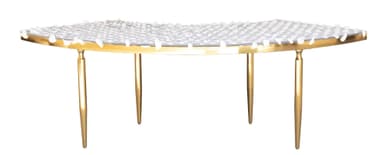 NEW! GABLE-KIPNIS gold and white wave table — 1 section #812
