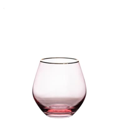 ALONSO pink water glass