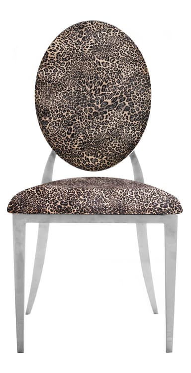 DUPONT chair leopard with silver