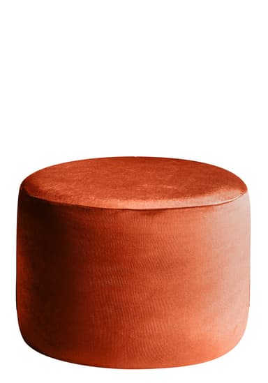 NORMAN ice pumpkin color pouf small