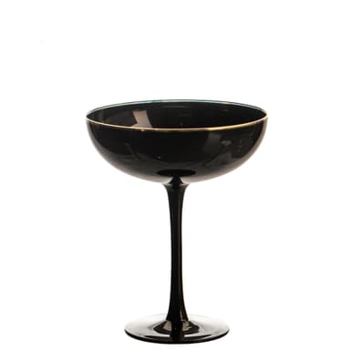 ALONSO black cocktail glass
