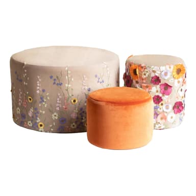 SCHOLL pouf, set of 3