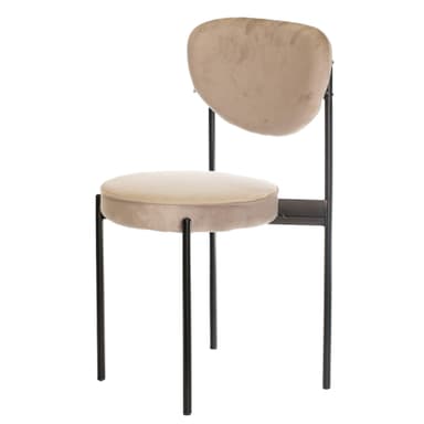 TEMPO chair black with BEIGE seat and back