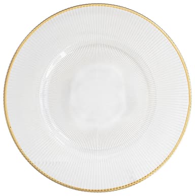 NEW! CABALLE gold rim charger plate