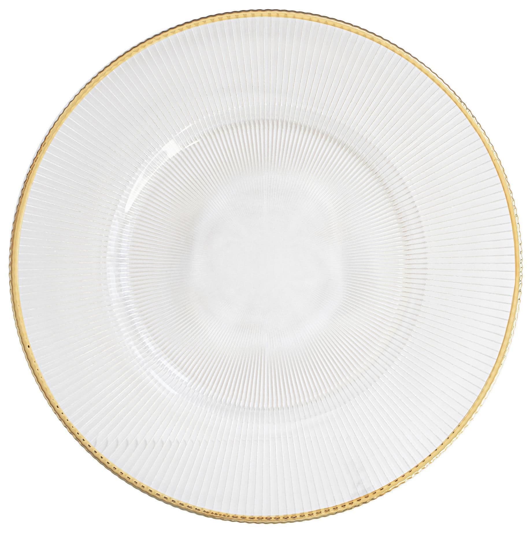 NEW! CABALLE gold rim charger plate