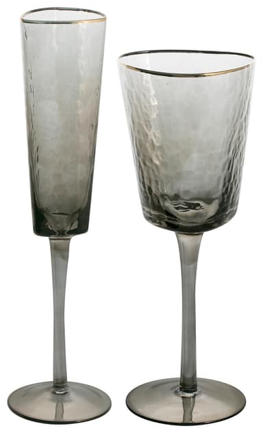 NEW! EVANS smoke glass, set of 2