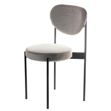 TEMPO chair black with STEEL GRAY seat and back