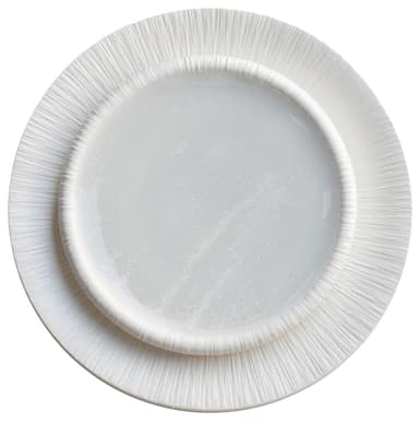NEW! MOFFO frosted white plate, set of 2 with dining plate