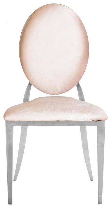 DUPONT chair ice pink with silver