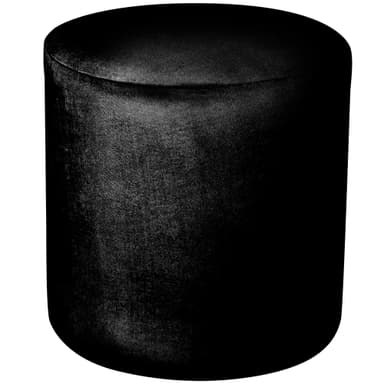 NORMAN black pouf medium