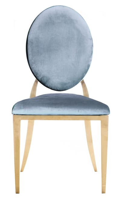 DUPONT chair blue grey with gold