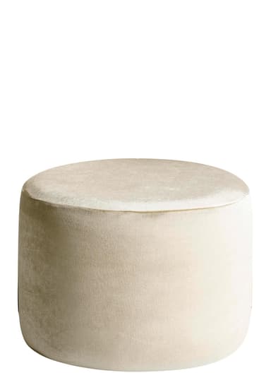 NORMAN beige pouf small