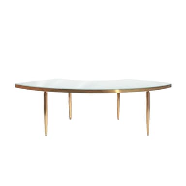GABLE gold and white wave table — 1 section