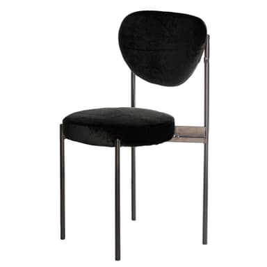 TEMPO chair black with BLACK seat and back