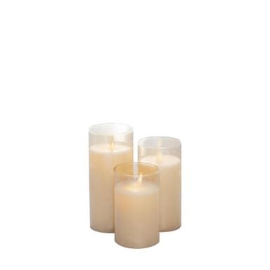 ODA gold led candle, set of 3