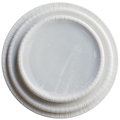 NEW! MOFFO frosted white plate, set of 3