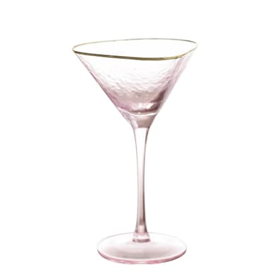 NEW! EVANS cocktail pink glass