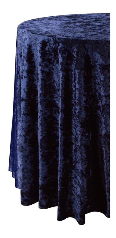 HUGO navy blue round tablecloth