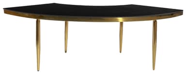 NEW! GABLE gold and black velvet wave table — 1 section