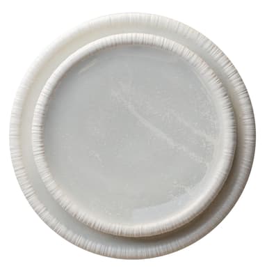 NEW! MOFFO frosted white plate, set of 2