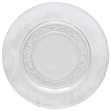 NEW! SUITE clear charger plate