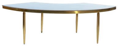 NEW! GABLE gold and blue velvet wave table — 1 section