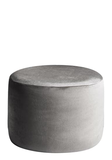 NORMAN ash-grey pouf small