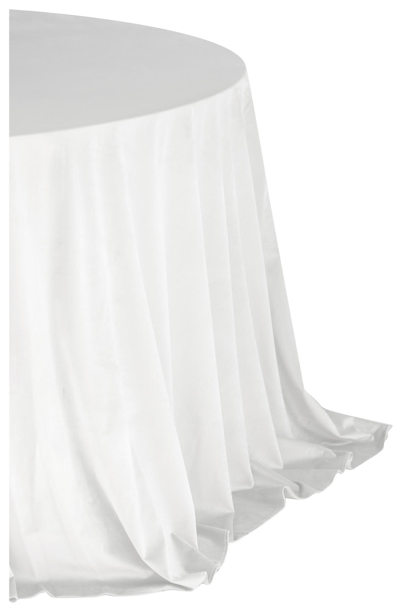 LARGO white round tablecloth #101