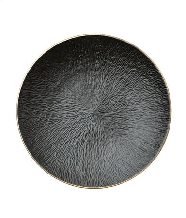 BRUKS black appetizer plate