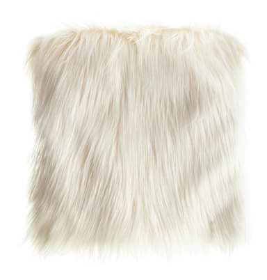 ROHO white fur cushion