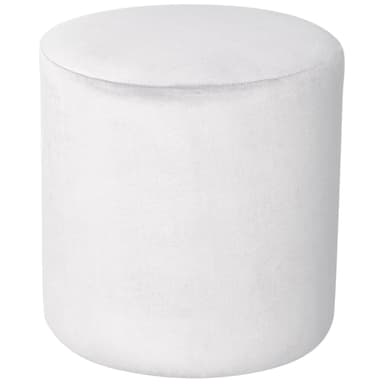 NORMAN ice white pouf medium