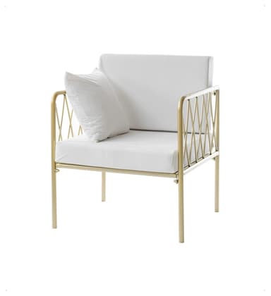 LIEPA white armchair