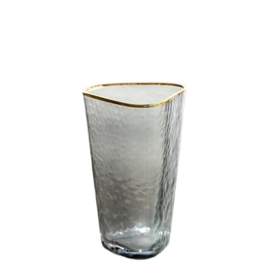 NEW! EVANS smoke highball with gold rim