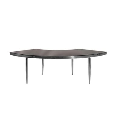 GABLE silver and black wave table — 1 section