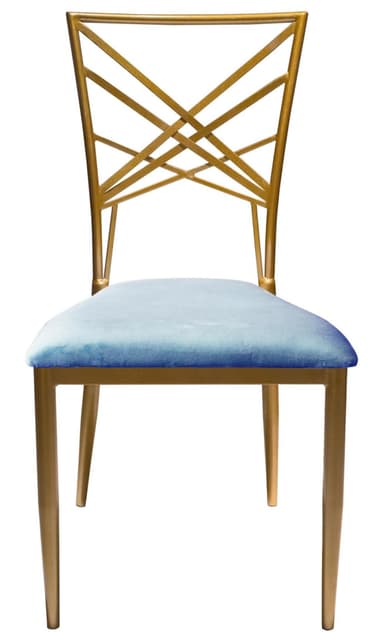 OCTAVE chair ice blue velvet