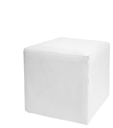 NEW! ARNO ice white pouf-cube medium