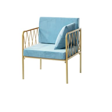 LIEPA ice blue armchair