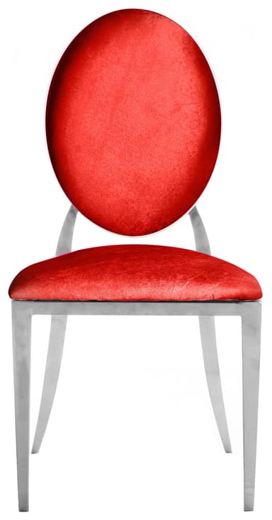 DUPONT chair red with silver