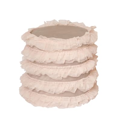NEW! RUFFLES pouf medium #815
