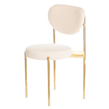 TEMPO chair gold with TEDDY back and seat