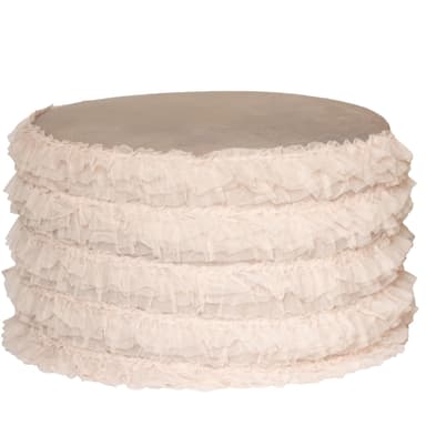 NEW! RUFFLES pouf large #815