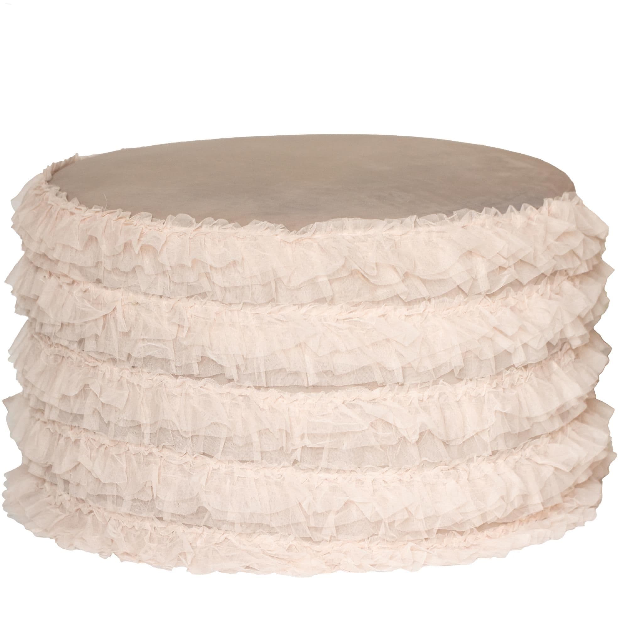 NEW! RUFFLES pouf large #815