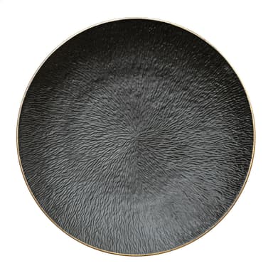 BRUKS black dining plate