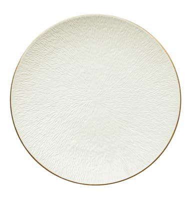BRUKS white dining plate