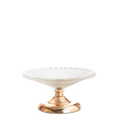 LEMAN crystal wide low bowl