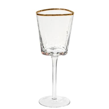 NEW! EVANS glass with gold rim