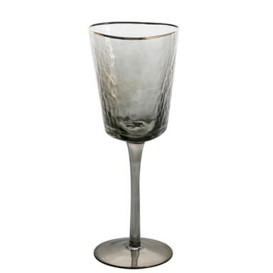 NEW! EVANS smoke glass with gold rim