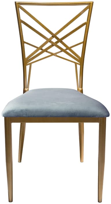 OCTAVE chair blue grey velvet